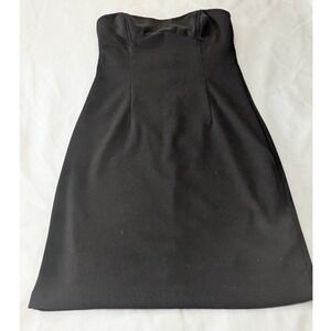 Twenty One Strapless Mini Dress Womens Small Black Good Sweetheart Neckline LBD